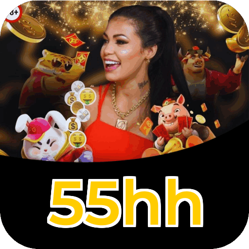 Plataforma 55hh mostrando interface moderna, jogos certificados e recursos de segurança licenciados
